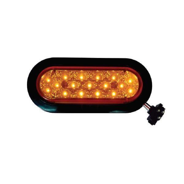 F235527 6" OVAL AMBR 17 LED