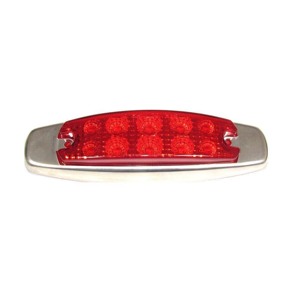 F235136 RED MARKER OVAL 10LED