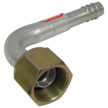 Aluminum 90º Female Oring Barb Fitting 12FOR-10BB 90 #12 TO 10