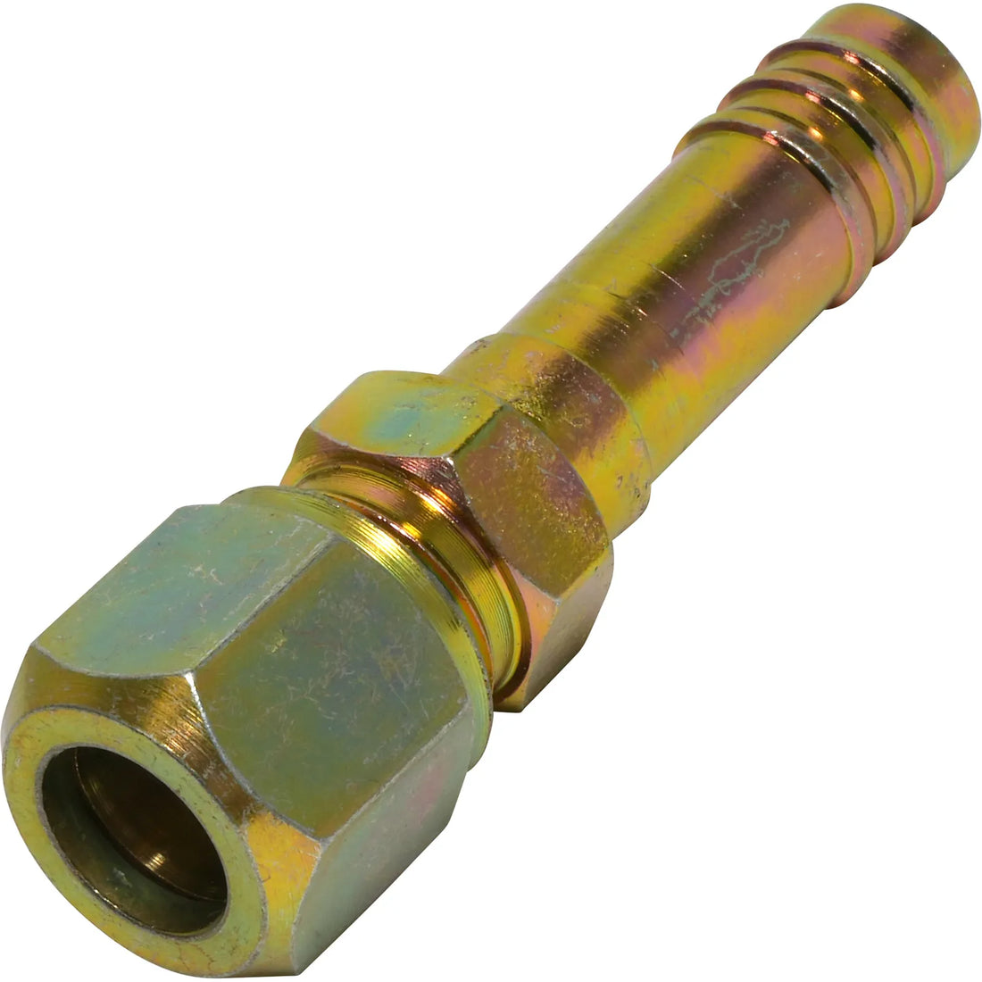 Steel Straight Compression Barb Fitting 8CMP 10BB STR