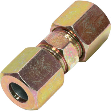 Steel Straight Double Compression Fitting