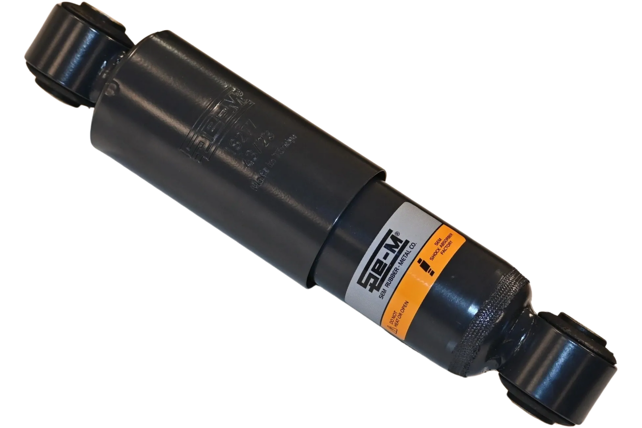 SEM-18277 genuine shock absorber GENUINE SEM BRANDED HENDRICKSON TRAILER SHOCK ABSORBER, MANUFACTURED BY SEM IN TURKEY POSITION: TRAILER ORIGINAL EQUIPMENT #: B-23651, S-23651 CROSS REFERENCES: 85045